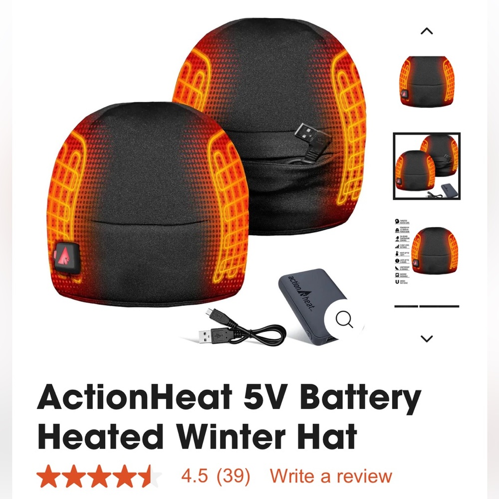 ActionHeat Heated Beanie - unisex